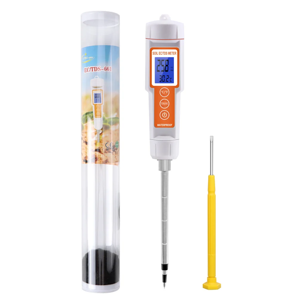 

Digital Soil Meter High Precision TDS/EC/Temperature Soil Meter Plant Crop Soil Quality Tester for Agriculture Garden Farm