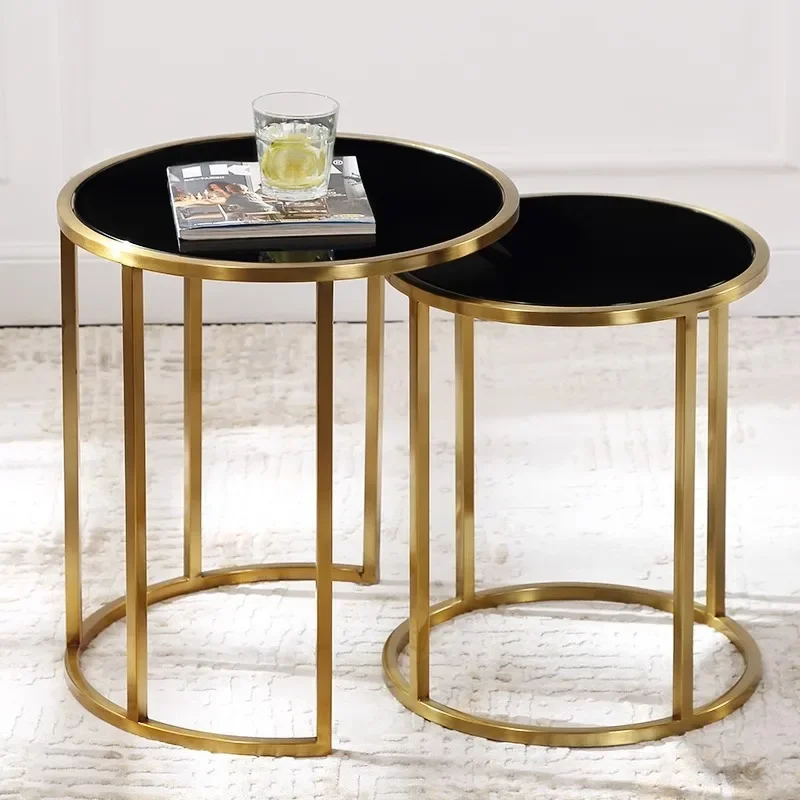 Luz moderna de luxo canto aço inoxidável alguns minimalista sala estar sofá lado alguns cantos borda mármore alguns combinações pequenas