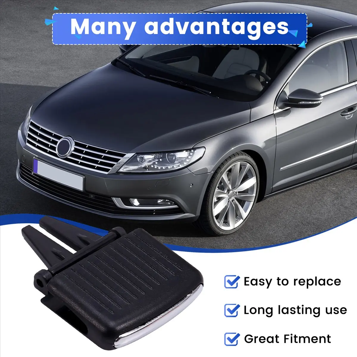 #32B Automotive Parts & Accessories,Car Dashboard A/C Vent Paddle Vent Grille Adjustment Paddle for VW (Black)