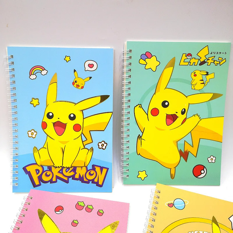 Imagem -03 - Criativo Pokémon Memo Pad Bobina Notepad Kawaii Notebook Papelaria Planejador de Etiquetas Sticker Post Material Escolar Pikachu Pcs por Lote