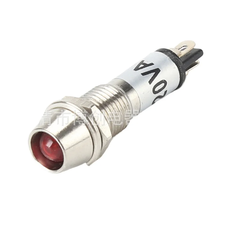 Metal waterproof LED indicator light signal light ADP8-1 warning light, bright cool color