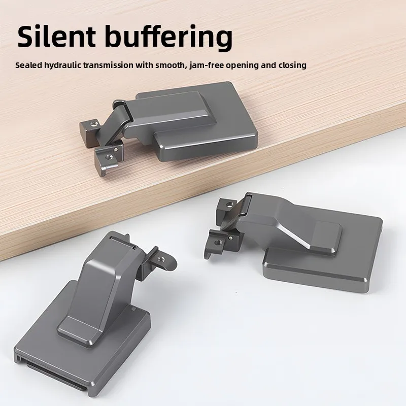 Adjustable Soft Close Aluminum Frame Cabinet Hinges In Zinc Alloy Iron Three-Dimensional Alignment Quiet Hydraulic Damper