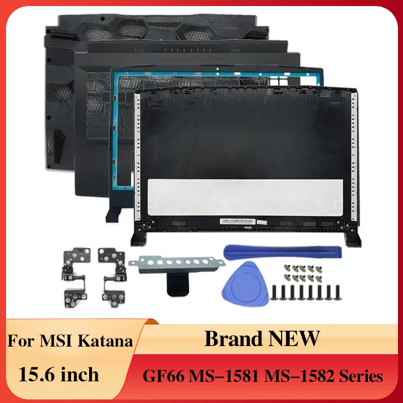 

Для MSI Katana GF66 MS-1581 MS-1582 новый верхний чехол для ноутбука ЖК-задняя крышка/передняя панель черная