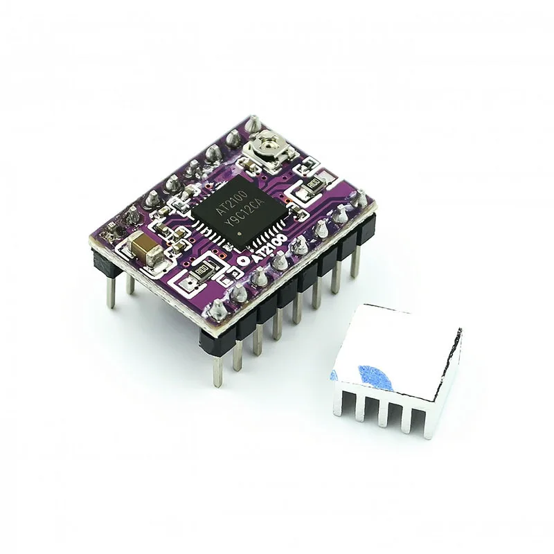 ملحقات الطابعة ثلاثية الأبعاد AT2100Stepper محرك لوحة للقيادة وحدة كتم الصوت متوافقTMC2208Drive