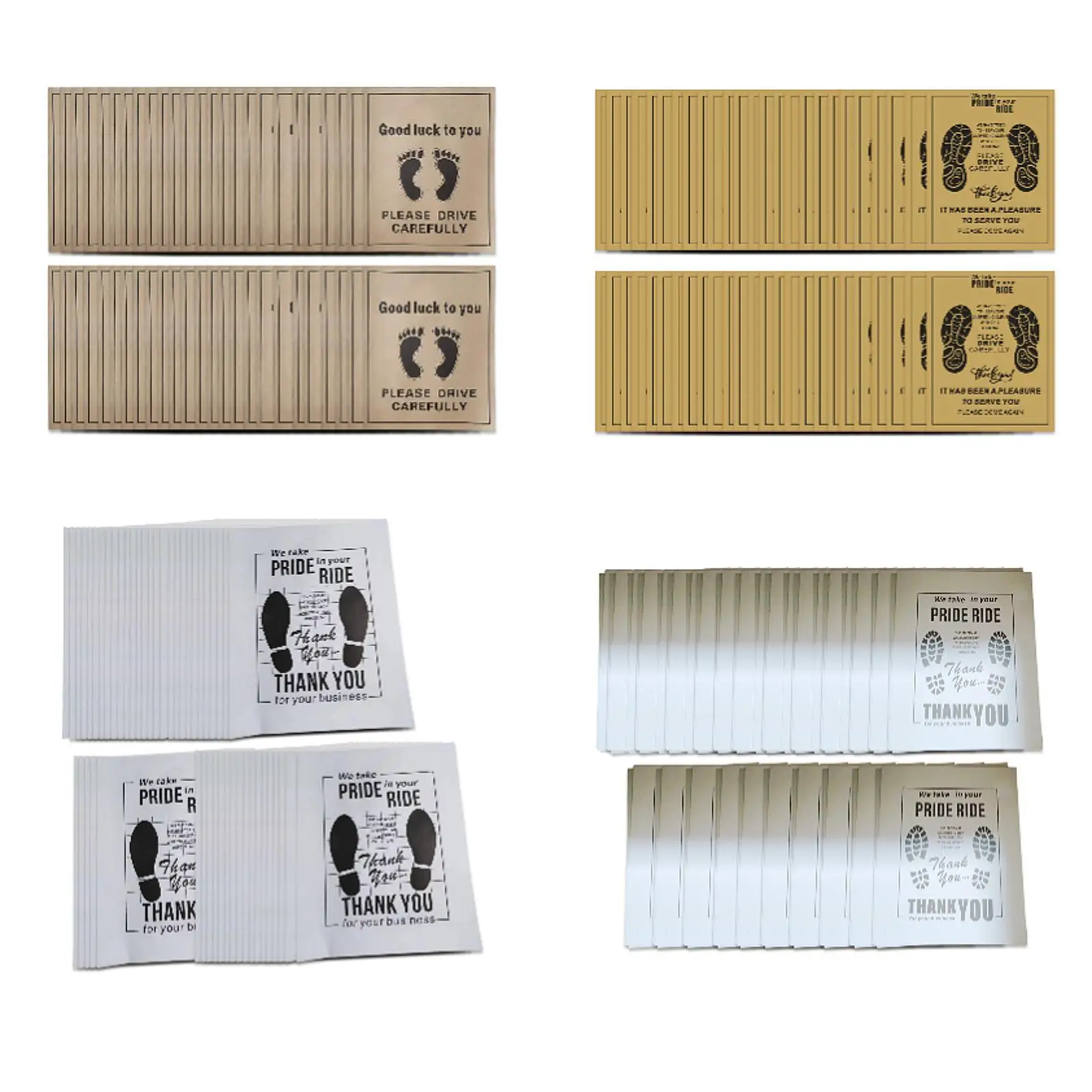 50 Pieces Car Paper Floor Mat Portable Automotive Interior Accessories Disposable Auto Foot Pads for Trucks SUVs Hotel Home