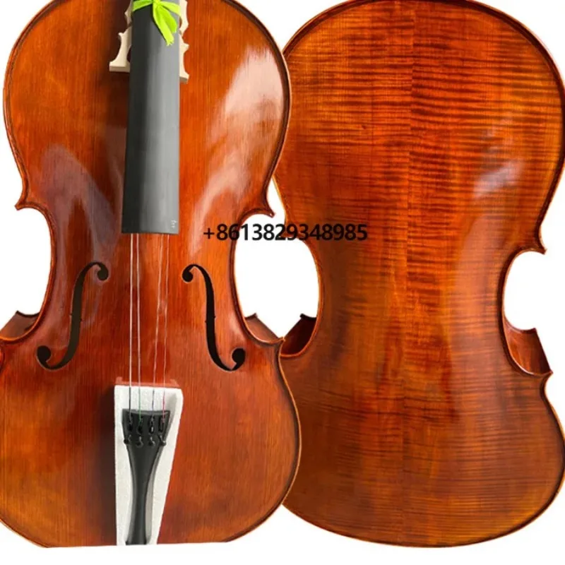 

professional Cello Custom 100% handmade professional nice flame maple body 4/4 cello for sale