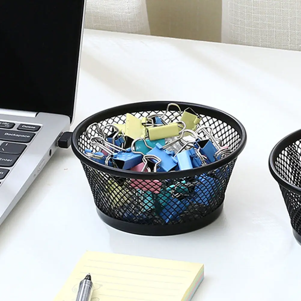 

Набор из 3-х металлических сетчатых настольных органайзеров для канцелярских принадлежностей, зажимов для бумаг и мелочей для дома и офиса