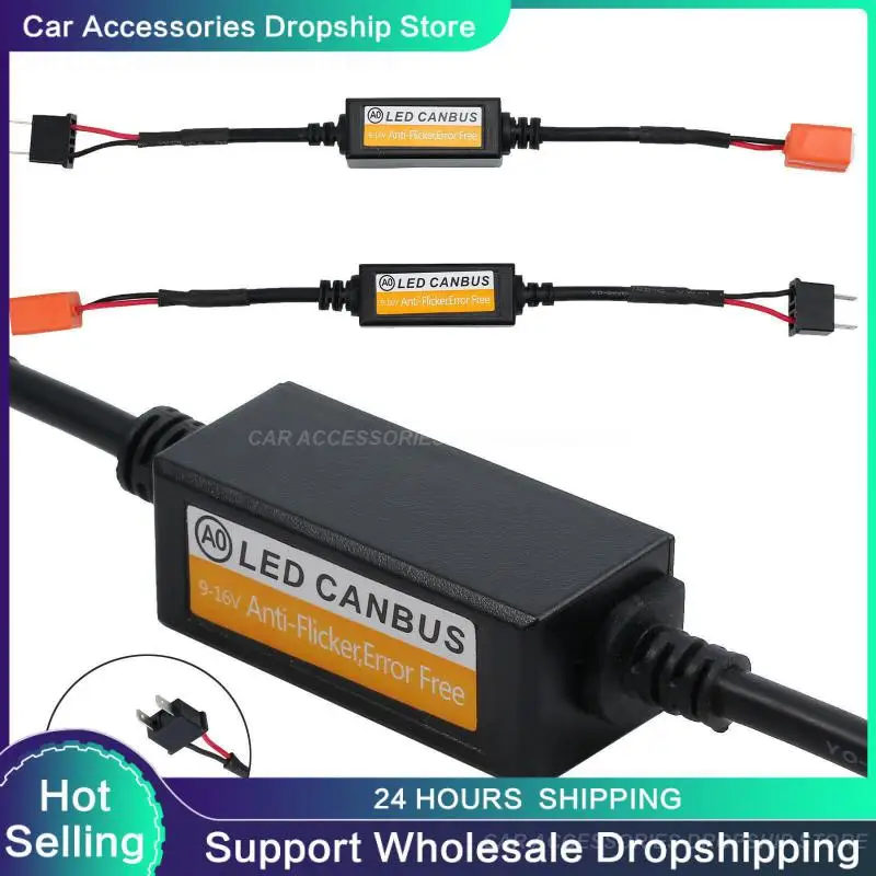 Headlight Led Canbus Decoder Canceller Plug&play Error Free Resistor Anti Flicker H1/h3/h4/h7/h8/h9/h11 12v Car Accessories