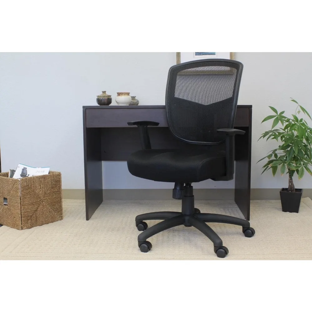 Boss Office Products (كرسي مهام العقد BOSXK مع آلية إمالة متزامنة، أسود، B6022