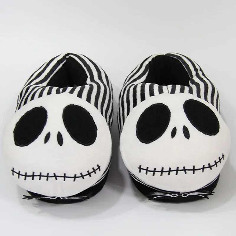 DSN 28cm The Nightmare Before Christmas Jack Skellington Plush Slippers  Men Women Unisex Winter Indoor Shoe Halloween Shoes