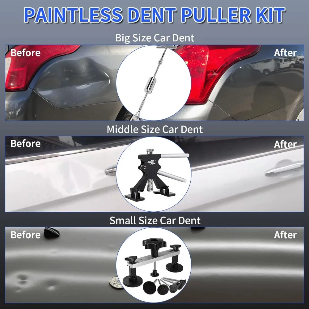 Car Dent Repair Kit: Paintless Body Repair Tools for Hail Damage and Dent Removal