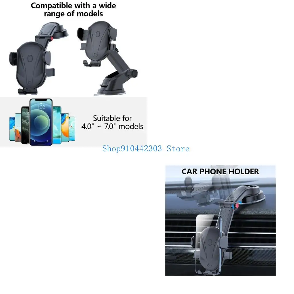 

L4MD Автомобильные колыбели держатель автомобильного телефона Регулируемый держатель телефона Auto Clamping Dashbouar