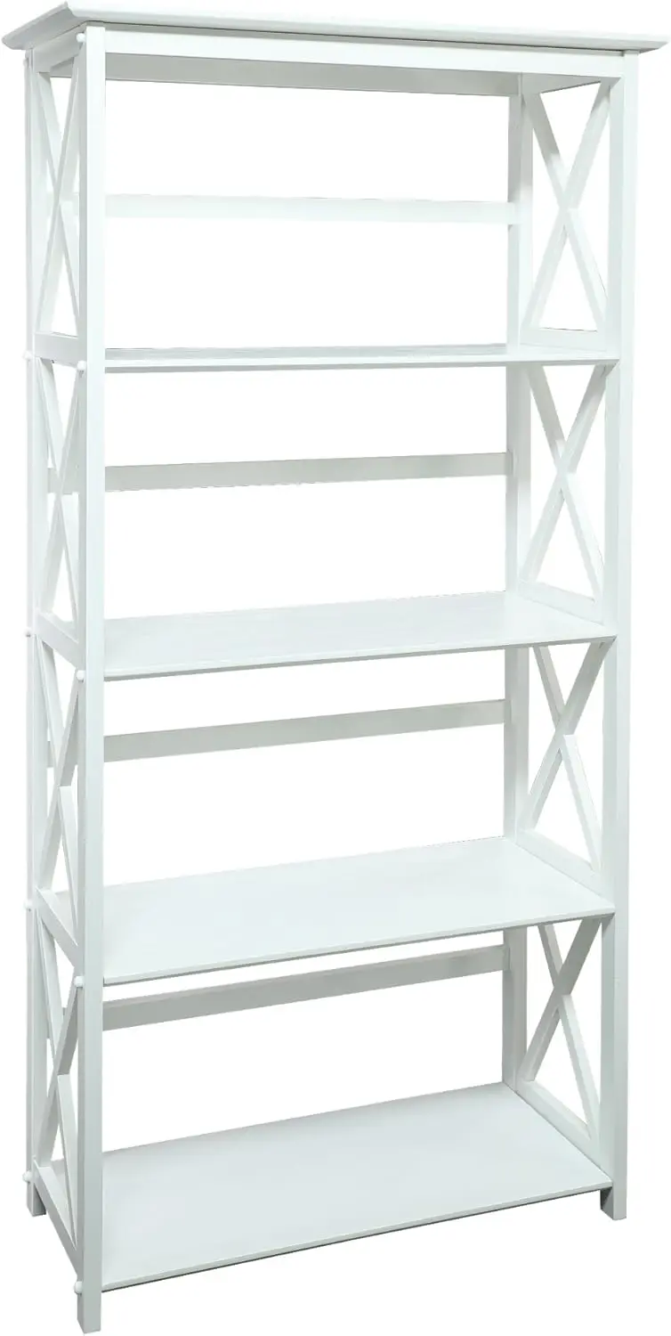 

Casual Home Montego Bookcase, 5-Shelf, White,324-51