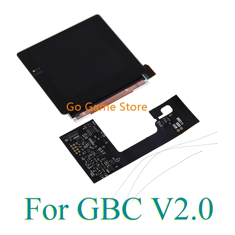 1set For Gameboy Color GBC RETRO PIXEL IPS Display LCD SCREEN KIT V2.0 High Light Backlight Display Panel and Lens Adjustable