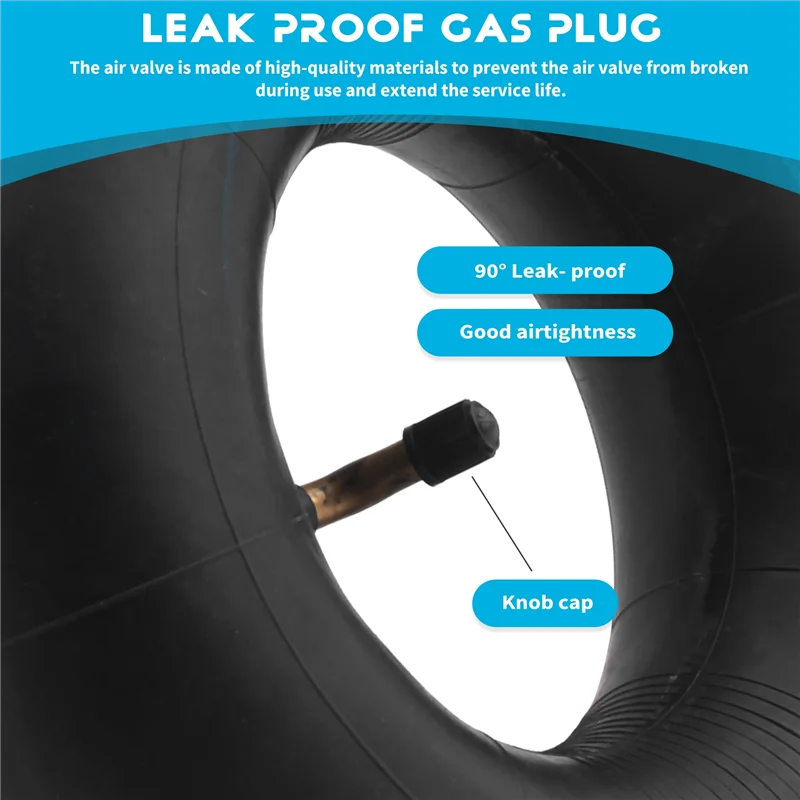 Dropship-2 قطعة 4.10/3.50-4 بوصة إطار الأنبوب الداخلي لشاحنة اليد، دوللي، 4.10-4 أنبوب بديل مع المخل