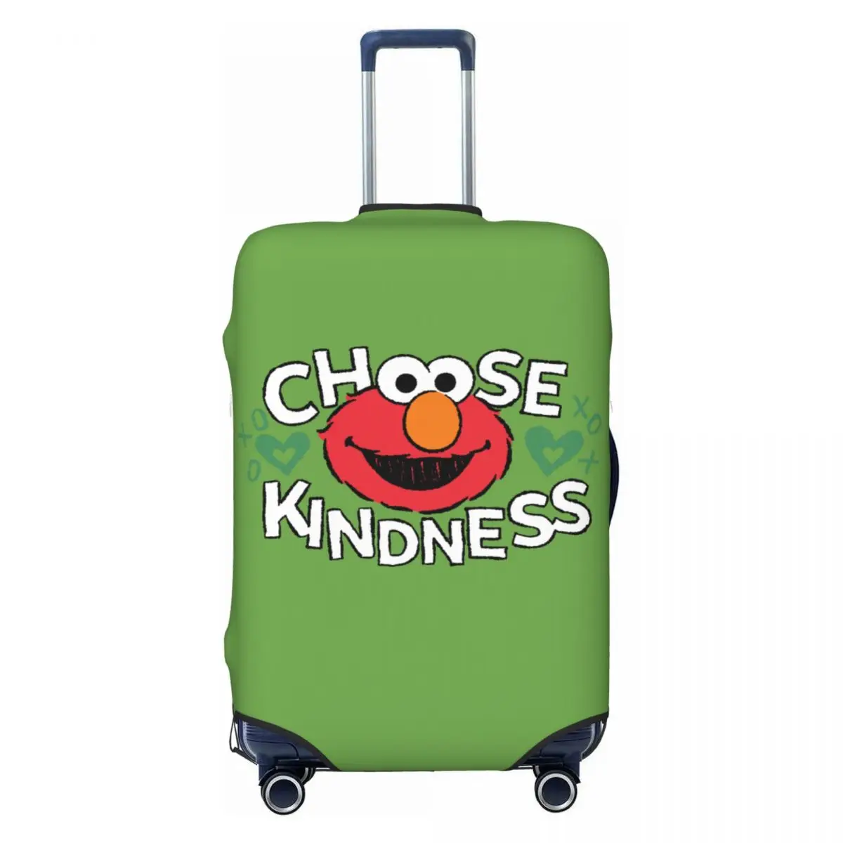 

Custom Funny Cartoon Cookie Monster Suitcase Cover Washable Muppets Travel Luggage Covers for 18-32 inch