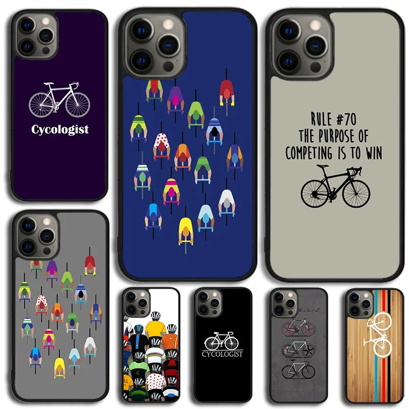 Road Bike Cyclist Cycling Phone Case For Samsung Galaxy S10 S22 S23 S24 Note 10 20 Lite S20 Plus S21 Ultra Back Cover