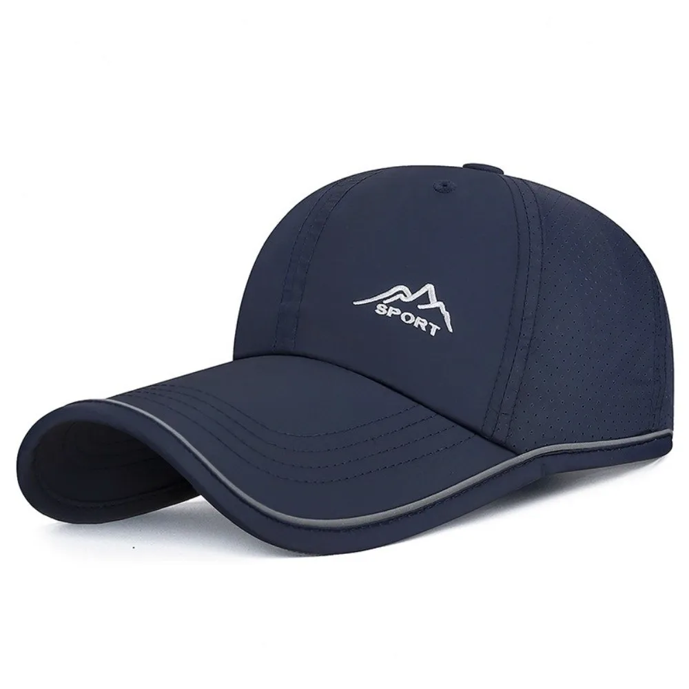 Fashion Quick Dry Mesh Baseball Cap Reflective Strip Anti-UV Running Hat Lightweight Breathable Sports Caps Tennis