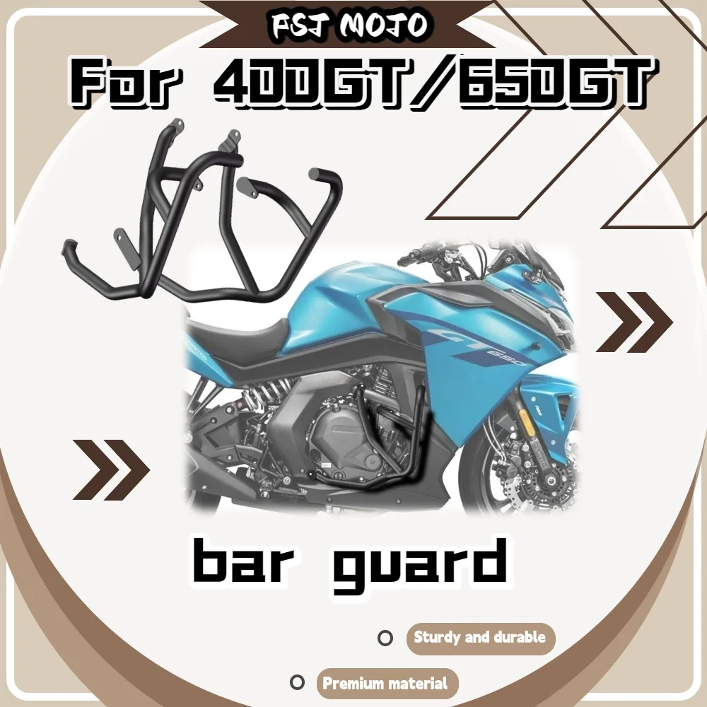 For 400GT 650GT Long Distance Cruise Safety Crash Kit, Original Position Direct Mount No Cutting Matte Anti-Corrosion Frame
