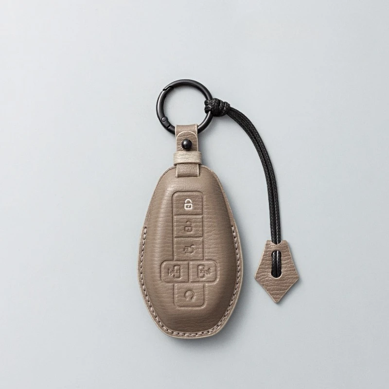 

For DENZA D9 dmi ev Leather key case, bag High end personalized car remote control protective case