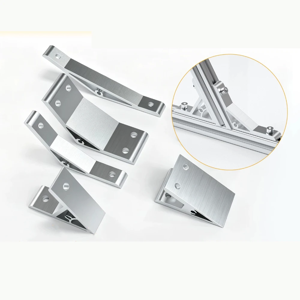 2Pcs 60/120/150 Degree Corner Angle Bracket Connection Joint For Aluminum Profile Extrusion Corner Bracket Hardware