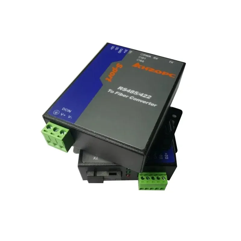 Industrial Grade 2-Way Bidirectional RS485 Fiber Optic Converter MODBUS To Optical Fiber 485 Data Transceiver Optical Modem
