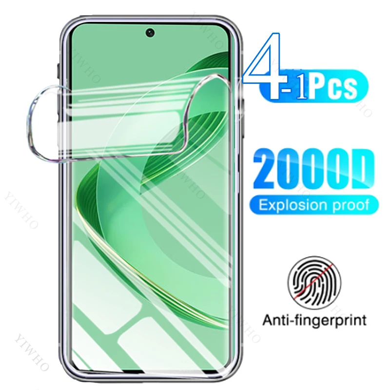 4-1psc Front Safety Hydrogel Film for Huawei Nova 11 SE BON-AL00 Screen Protector Protective Not Tempered Glass Transparent Film