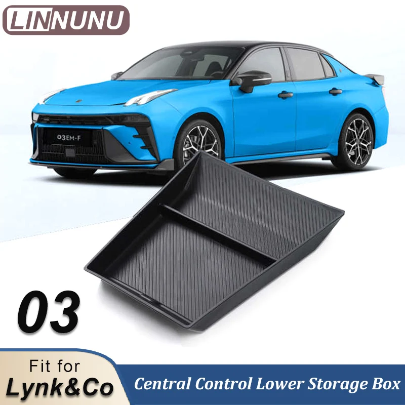 Linnunu for Lynk & Co 03 2024 2025 Car Central Control Storage Box Pad Tpe Lynk&Co 03 Automotive Interior Accessories Non-Slip - Image 2