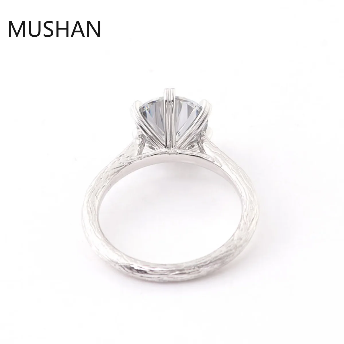 MUSHAN Luxury Custom 14K 18K Gold Rings Band Jewelry With Moissanite Diamond Lab Grown Gemstones Diamond Wedding Ring For Women