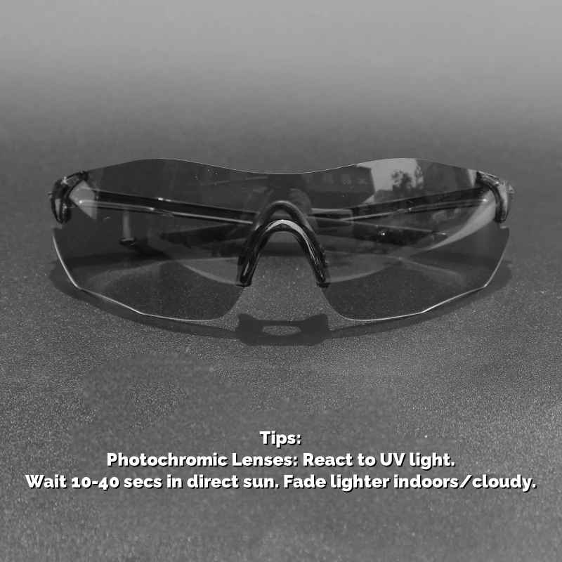 Ultra-Light Photochromic Sports Sunglasses Seamless Frameless 23g Comfort for Cycling Mountain Travel UV400 Adventure Eyewear image 3