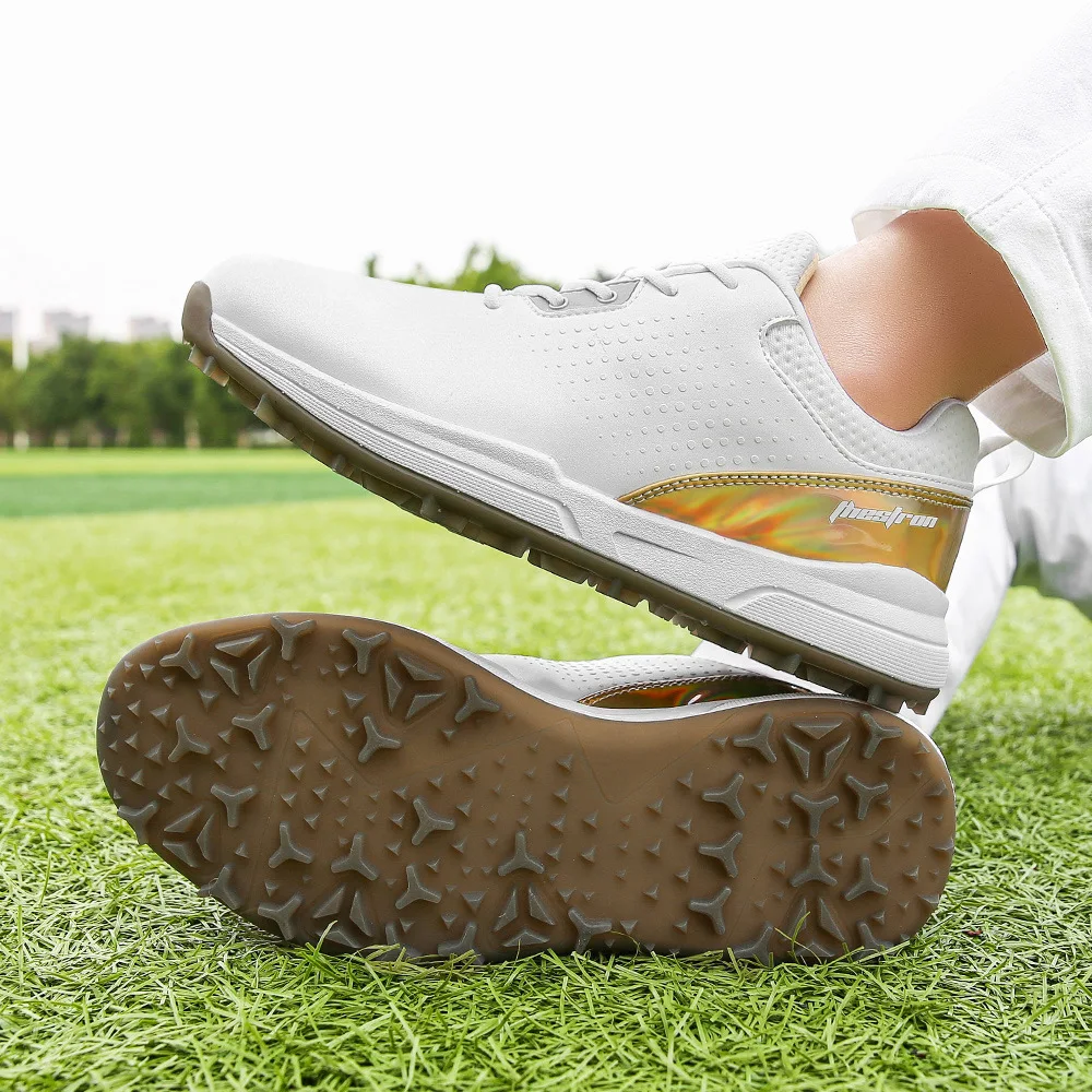 

Men Golf Wears Spikeless Golfers Shoes Size 40-47 Walking Sneakers Waterproof Golf Shoes