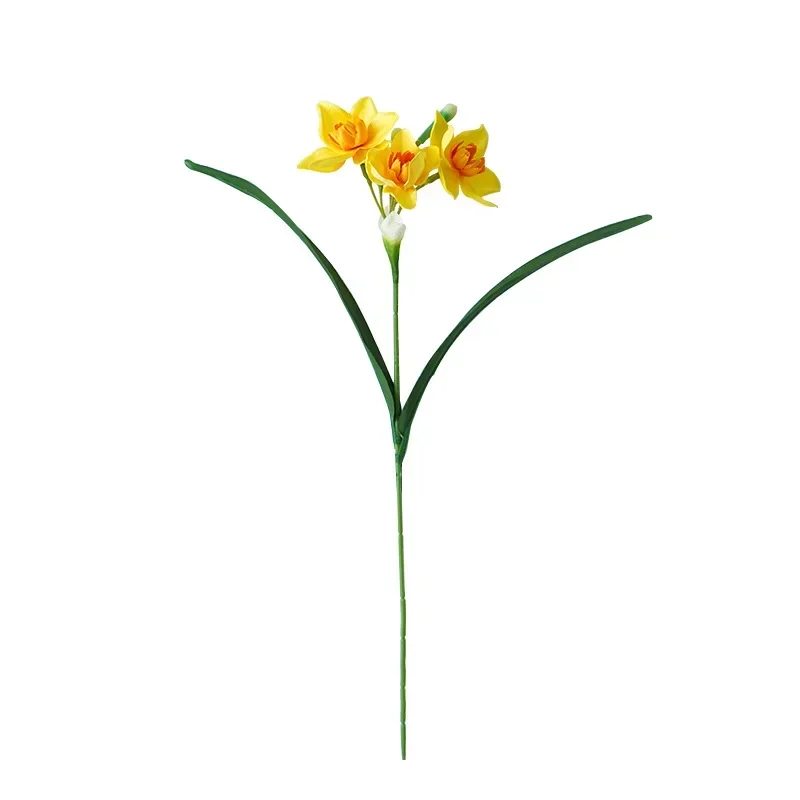 15Pcs Faux Nordic Daffodils Flower Silk Flower for Indoor Home Decorations Fake Narcissus Wedding Party Table Floral Arrangement images - 6