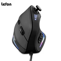 Ratón con cable ZELOTES C18, ratón ergonómico Vertical, Joysticks RGB, ratón láser programable para juegos, 10000 DPI para PC, ordenador y jugador