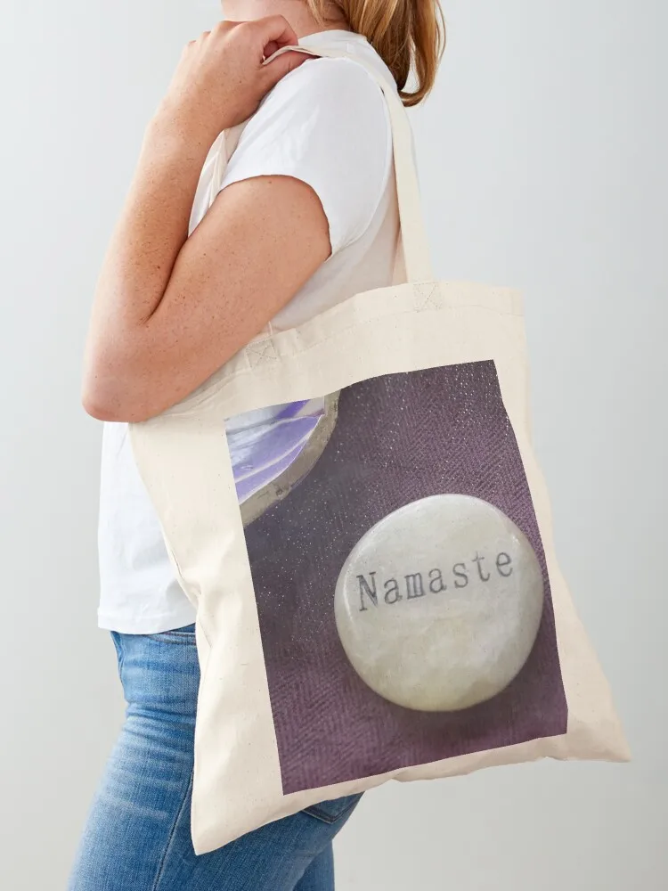 Namaste, Namaste mask Tote Bag sacs de shopping bags for women Beach bag canvas tote bags