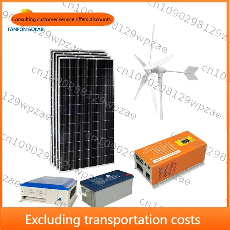 1kw, 2kw Roof Mounting Small Home Wind Turbine Power Generator Set/3kw 5kw Off-grid Wind Power System with Battery Storage
