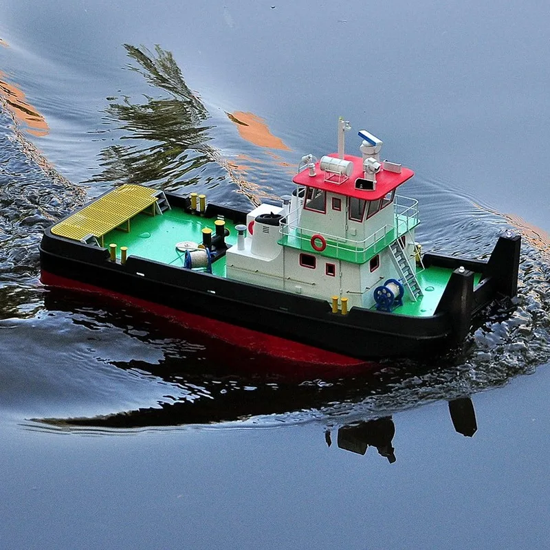 1/35 RC Ships 57cm Springer Push Type Remote Control TugBoat  Wooden Structure 3D Printed Detail Parts RC Schiffe Kit Ship Toy