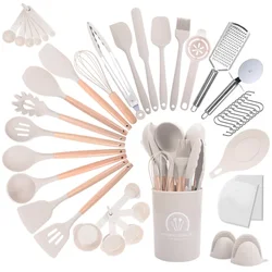 Umite Chef Silicone Kitchen Cooking Utensil Set, 43 pcs Spatula Set , Non-stick Heat Resistant - Best kitchen Cookware Set