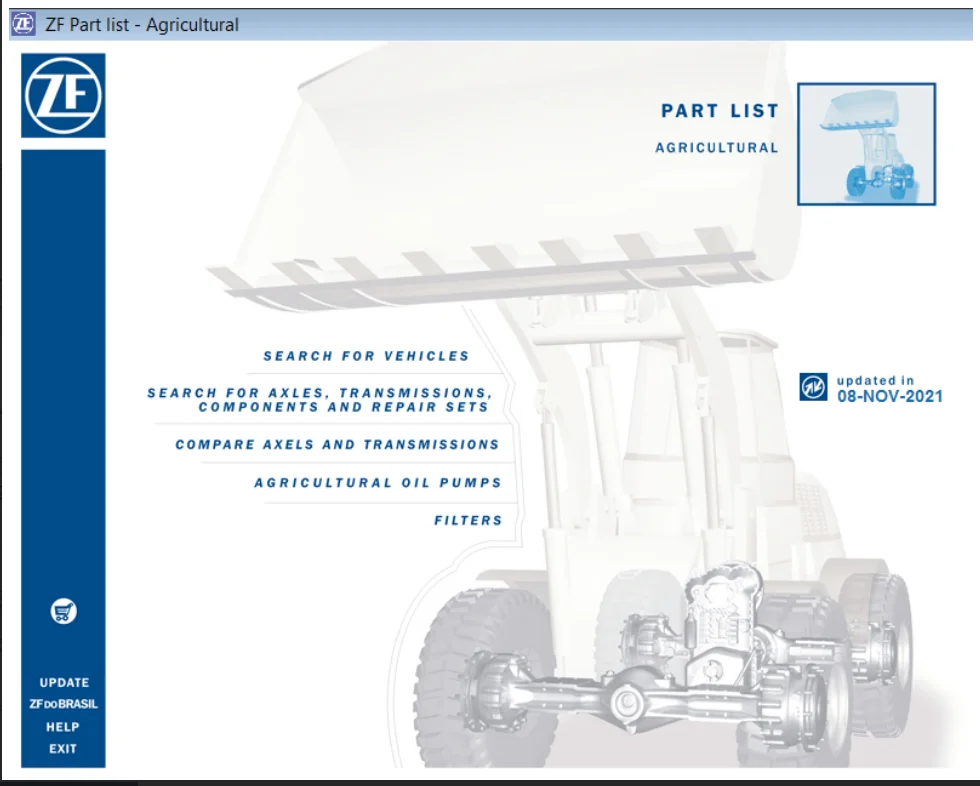 Catálogo de piezas de repuesto ZF Agricultural EPC 02.2024