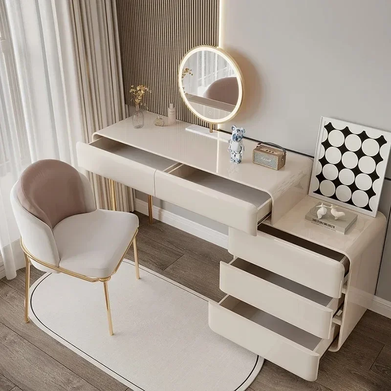 Replica Modern Storage Vanity Table Large Wooden Luxury Drawers Dresser Organizer Salon Comfortable Penteadeira Home Furniture