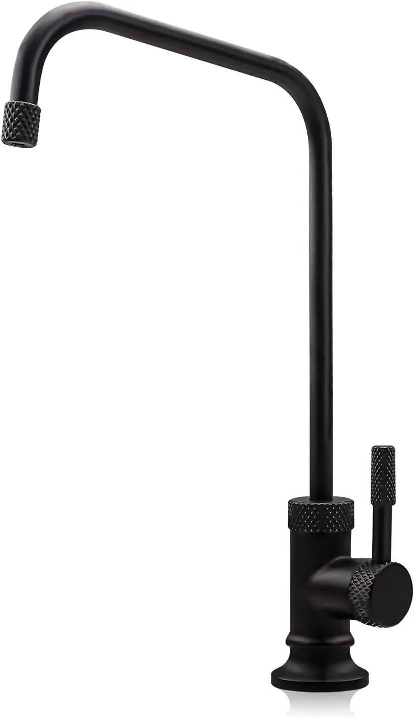 

Матовый черный смеситель RO, бессвинцовый фильтр для воды для кухонной мойки, нержавеющая сталь 304.