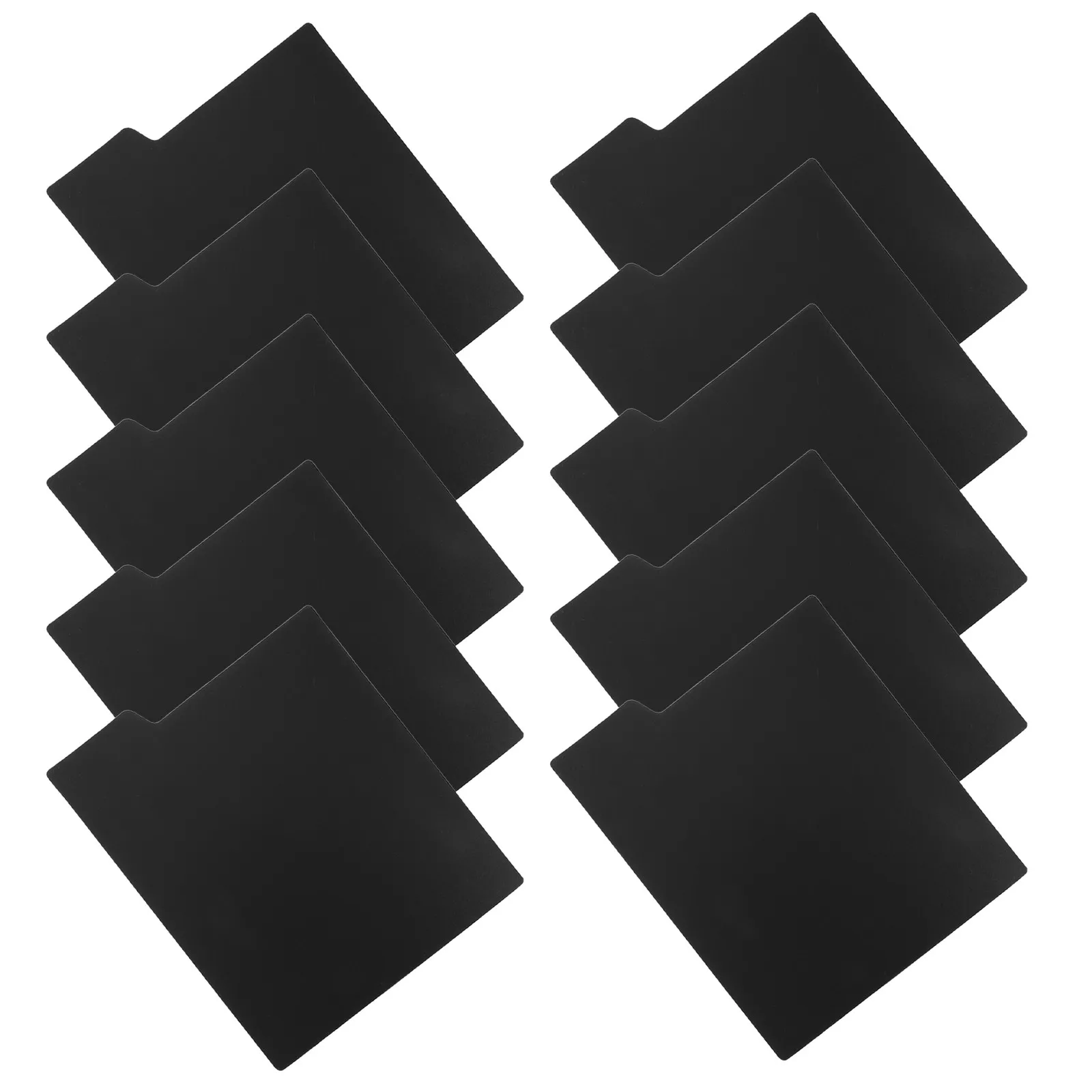 

10Pcs Vinyl Record Divider Cards Black 6x5 Inch Heavy Duty Plastic Record Separators for Vinyl Collection Organization Quick