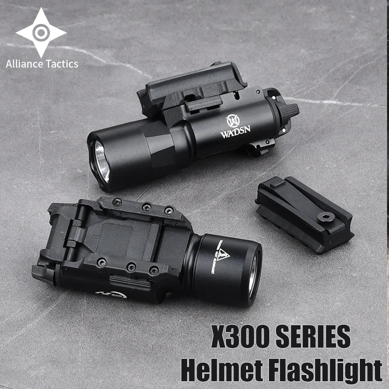 

X300 X300U X300V XH35 Helmet Flashlight Metal Pistol Gun Strobe LED Lighting Hunting Weapon Glock G17 G19 Fit 20mm Tactical