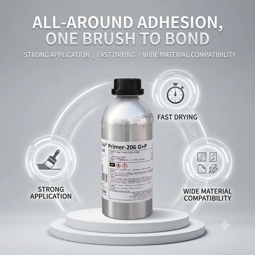 Sika Primer 206/207 Polyurethane Sealant Glass Base Coat Adhesive Bonding Aid Activation Agent