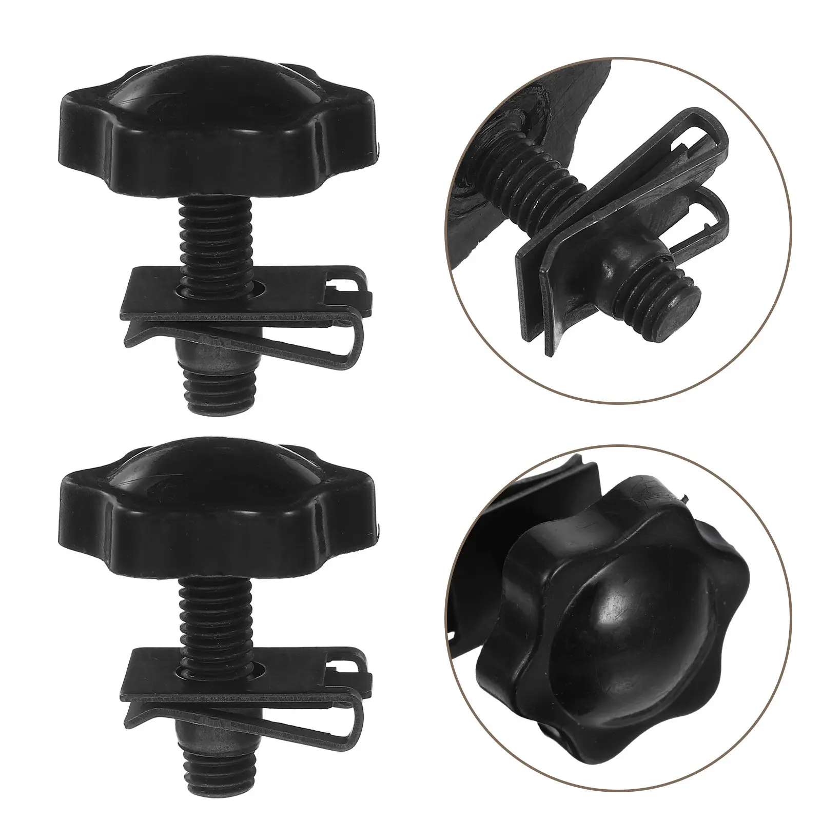 

1Set Motorcycle Luggage Case Screws Anti Theft Saddle Bag Lock Bolts Black Metal Security Fasteners Side Trunk Universal Retro