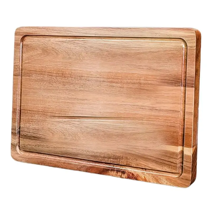 

ABAH-Wooden Cutting Boards Chopping Blocks Cheese Cutting Board Butcher Block Meat Cutting Board For Kitchen Tools