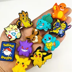 10pcs pokemon Pikachu focal Silicone beads Teether Jewelry Beads Food Grade For pen Pacifier Chain