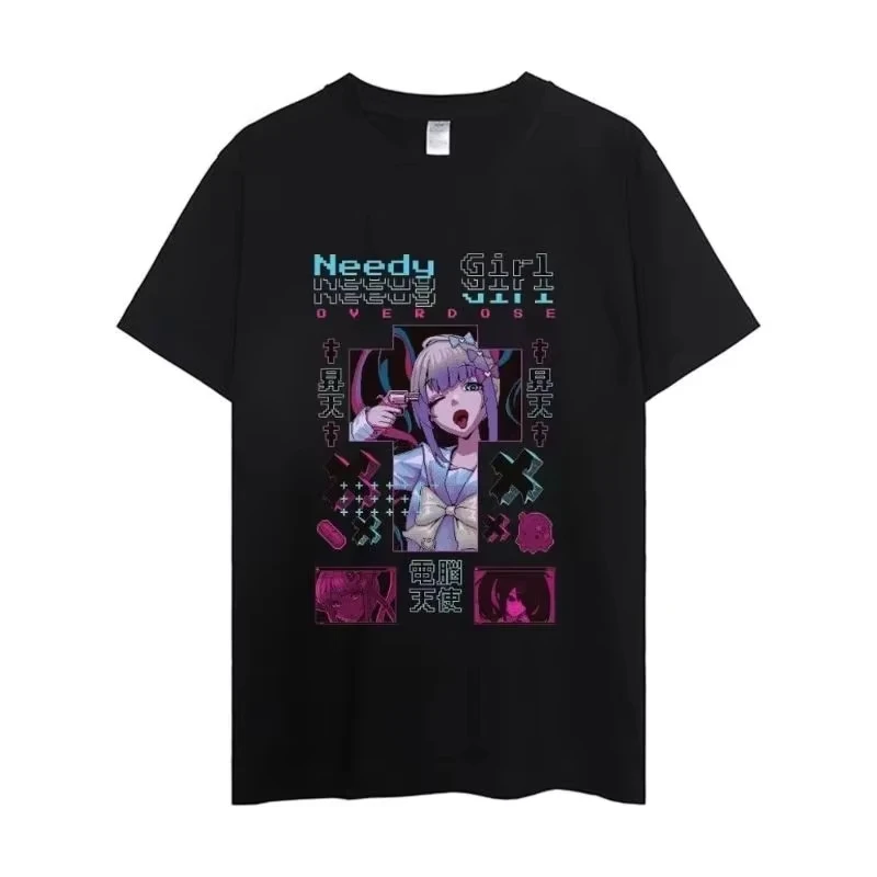 NEEDY GIRL OVERDOSE Oversized Unisex T-shirt Streetwear Trendy Cotton New Model personality Clothes Y2k Short Sleeves Classic