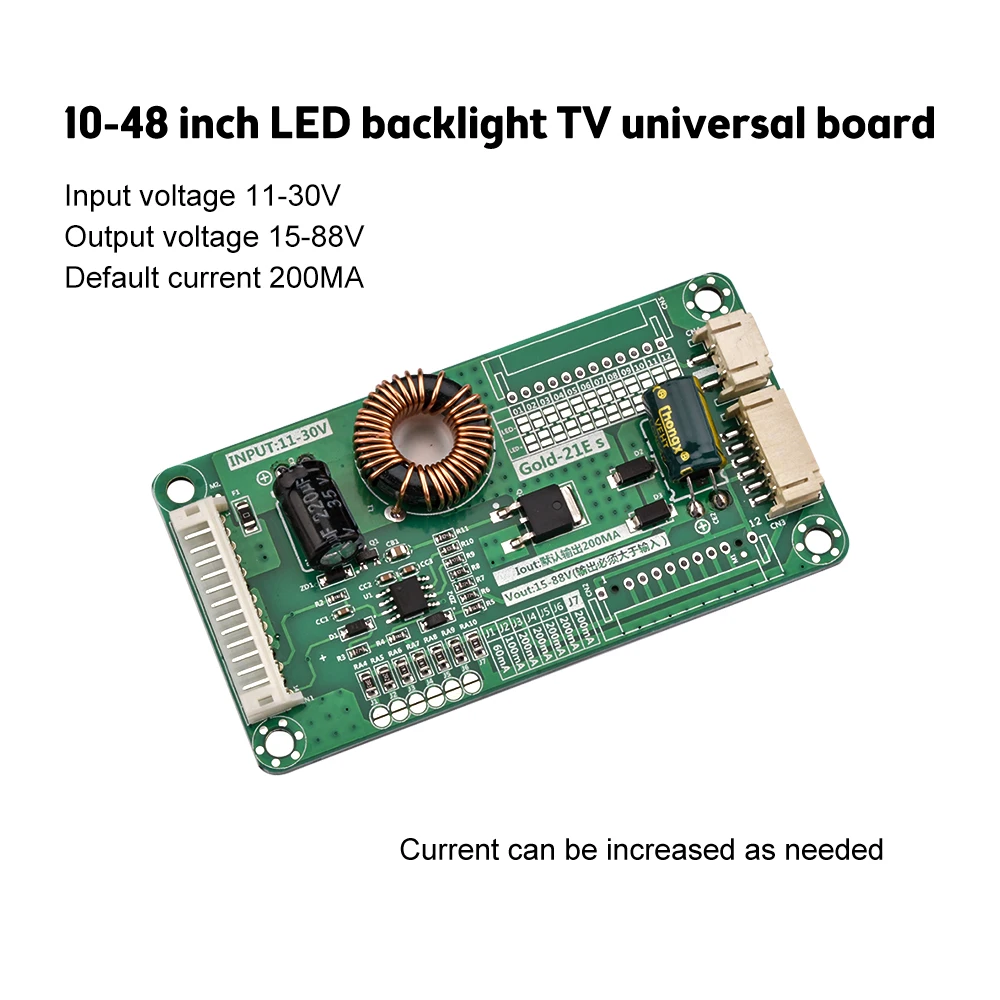 Scheda di corrente costante retroilluminata TV LED da 10-48 pollici da 11-30V a 15-88V scheda Inverter Driver Boost universale modulo di