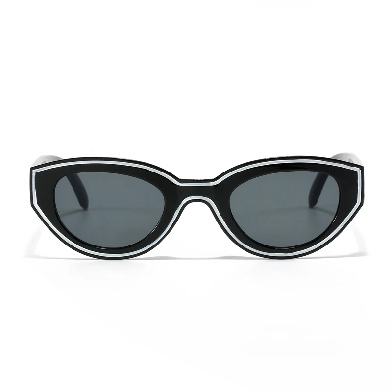 New Polygon Women Sunglasses Vintage Gradient Candy Color Shades Cat Eye Trendy Brand Designer Travelling Eyewear UV400