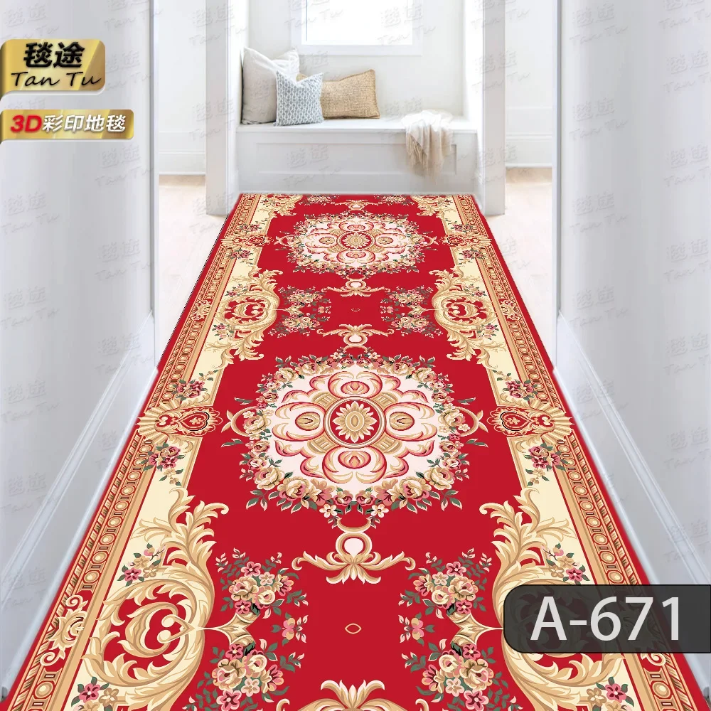 

Moroccan Hallway Corridor Carpets Boho Living Room Area Rug Long National Bedroom Kitchen Area Rug Anti-skid Entrance Doormat